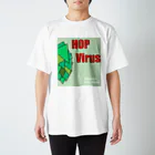 美作ビアワークス　Mimasaka Beer Works　MBWのMBW 『HOP Virus ホップウイルス』 スタンダードTシャツ