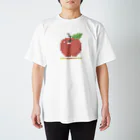 イラスト MONYAAT のりんごでりんご　ドット絵 スタンダードTシャツ