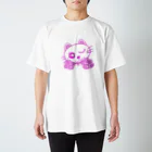 ReShellyのピンク/ネコ/肉球 Regular Fit T-Shirt