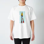 NEVERLAND-WORLDのおしゃれガールが青い服着てる Regular Fit T-Shirt