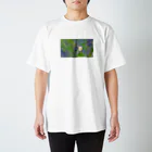 ずっと風景BGMの梅花藻1ロゴなし スタンダードTシャツ