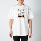 Rook'sVisionのたべものさんすう ざるうどん Regular Fit T-Shirt