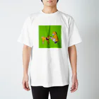 柴犬ポップライフ_眠る豆柴の柴犬ポップライフ_4 Regular Fit T-Shirt