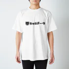 ちゅらデータのちゅらデータ（公式横ロゴ_黒） Regular Fit T-Shirt