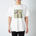 元祖ふとねこ堂のこねこと和菓子尽くし スタンダードTシャツ