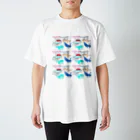 LaLaLa KIDS Creators' Shopの【KOKI】引っ張ってる犬　ひっくん　または　いっぱいいる犬 Regular Fit T-Shirt