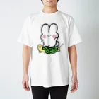 残業うさぎ🐰🌸の残業うさぎと「かめくん」 スタンダードTシャツ