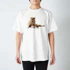 cre8am Houseのヒットマンな顔の猫 Regular Fit T-Shirt