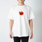 ほけまるマーケットのりんごぎゅーっとうさぎ スタンダードTシャツ