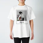 keeeeeep smilingの猫好き写楽　本日もチェキ スタンダードTシャツ