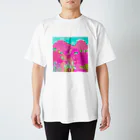 CHURY ELIOT🍟のPink Mountains Regular Fit T-Shirt