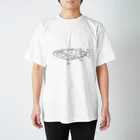 キマグレ屋のクジラの部位シャツ スタンダードTシャツ