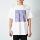 うずなか しいのうずなかむしいっぱいムラサキ スタンダードTシャツ