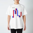 ロウソク足専門店のFX･外国為替ロウソク足チャート(ホワイト) Regular Fit T-Shirt