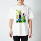 あおニャーマンの猫の少年 スタンダードTシャツ