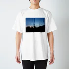 ぺんぺんぺんきちの夕焼けと風車 Regular Fit T-Shirt