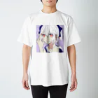 ぷちの青リボンの女の子 スタンダードTシャツ