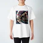 ふくふく商店の渡辺綱と茨木童子墨彩画 Regular Fit T-Shirt