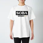 沖縄デザイン屋 nicoの[013]宮古そばロゴ&うめーしTシャツ（白黒版） スタンダードTシャツ