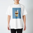 ウサトリエのうさぎcafeーキャラメルバナナー スタンダードTシャツ