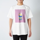 ウサトリエのうさぎcafeーブルーハワイー Regular Fit T-Shirt