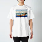 寿めでたや(ukiyoe)の葛飾北斎_冨嶽三十六景　上総ノ海路 スタンダードTシャツ