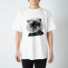 BFCisのBLACK FACE CAT is super monochrome スタンダードTシャツ