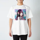 二猫/NIMOO -SHOPの蓮と少女 Regular Fit T-Shirt