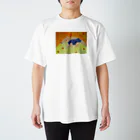 Lemongrass07の夕焼けのアリクイさん スタンダードTシャツ