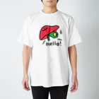 Dr.pepepe の陽気な血球やさんの肝臓のかげからこんにちは！胆嚢 Regular Fit T-Shirt