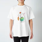 Yohさん家🐑のゆるふわひつじさん/メロンクリームソーダ スタンダードTシャツ