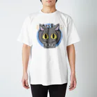 きょううんRRR・SUZURI支店の大きな音が苦手なネコ（A） Regular Fit T-Shirt