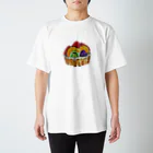 ぴーひゃら食べもの水彩画のフルーツタルト Regular Fit T-Shirt