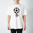 モルTのサッカーハンド スタンダードTシャツ