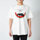 teruteQ chinchilla illustrator suzuri店のすやすや西瓜チンチラ Regular Fit T-Shirt
