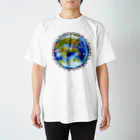 ❀花狐庵❀-HanaKoAn-の「花籠」Series * planetflower_blueplanet Regular Fit T-Shirt