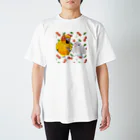 mariechan_koboの006 コガネメキシコインコとボタンインコ Regular Fit T-Shirt