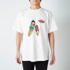 みきぞーん｜保護猫 ミッキー画伯と肉球とおともだちのrui&ram&ta-chan ice Regular Fit T-Shirt