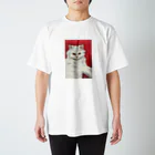 kaorimarronのしろねこさんグッズ Regular Fit T-Shirt