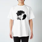AsobuyerのSF家紋「鼠に華束」 Regular Fit T-Shirt