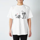 モルTの鳥獣　ウサギとカエルでゴルフ Regular Fit T-Shirt