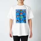 ☆あゆ ころ たろの☆ ハッピーライフの裏表 くるるちゃん Regular Fit T-Shirt