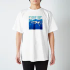 うずらうおファクトリーのクジラノホネ Regular Fit T-Shirt