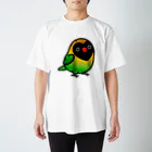 Cody the LovebirdのChubby Bird キエリクロボタンインコ Regular Fit T-Shirt