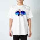 超水道のghostpia ショートスリーブTシャツ 【夜中の散歩】 Regular Fit T-Shirt