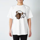 Yurie Kato ┃ パグのランランのPUG and Bear(パグ) Regular Fit T-Shirt