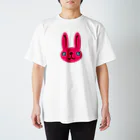 ameyoのウサギ pink スタンダードTシャツ