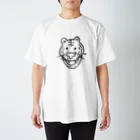 CONTE. suzuri店のT03-Tiger-BL Regular Fit T-Shirt