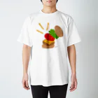 pu・pu・puの楽しくなっちゃうハンバーガー スタンダードTシャツ