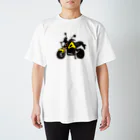 HSMT design@NO SK8iNGのGROM YELLOW Regular Fit T-Shirt